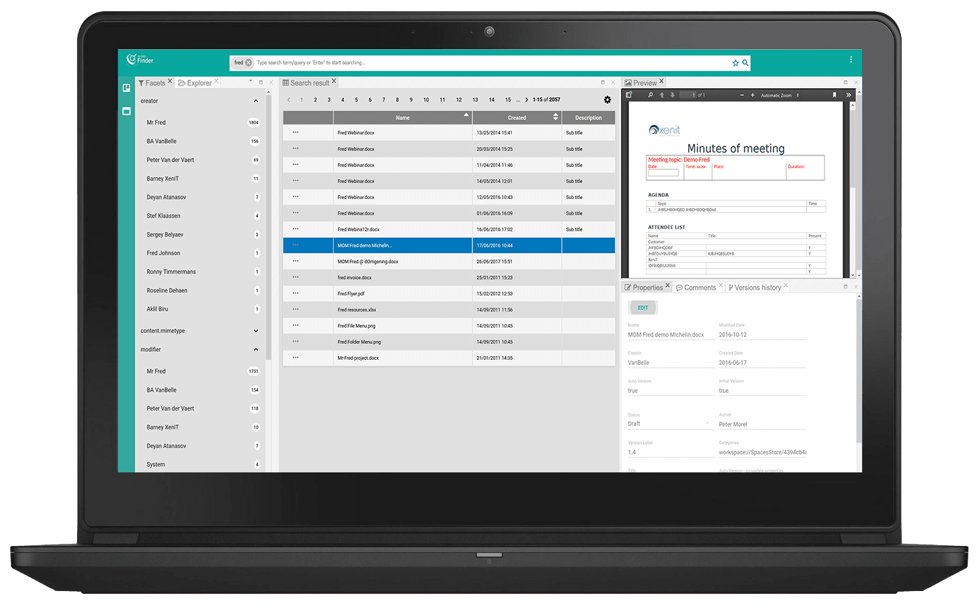retrieve documents in Alfresco